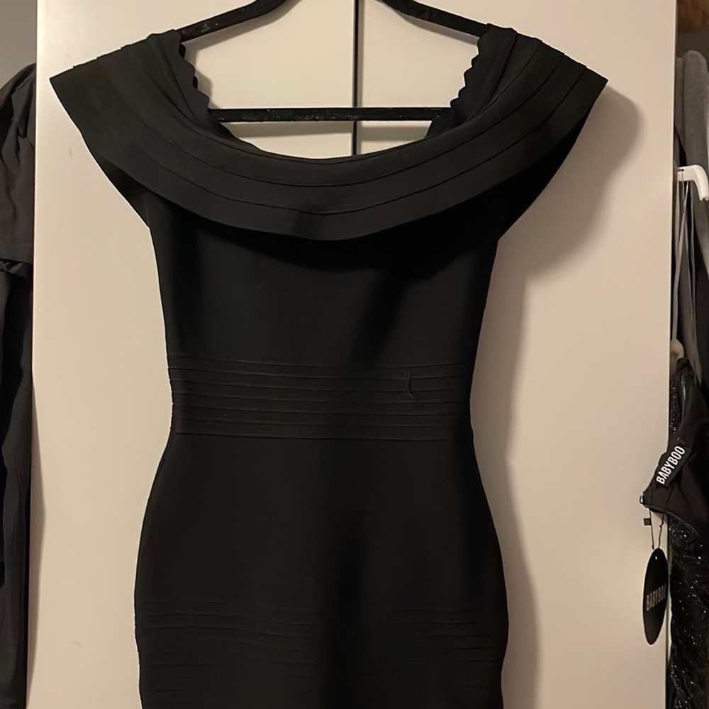 Black dress ankle length dress